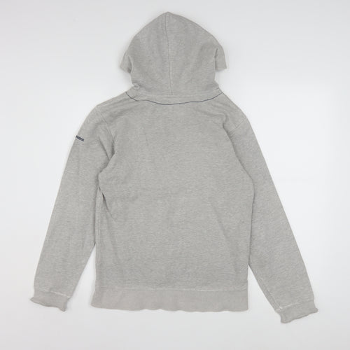 Reebok Girls Grey Hoodie 11-12 Years Pullover Graphic Logo Sweatshirt