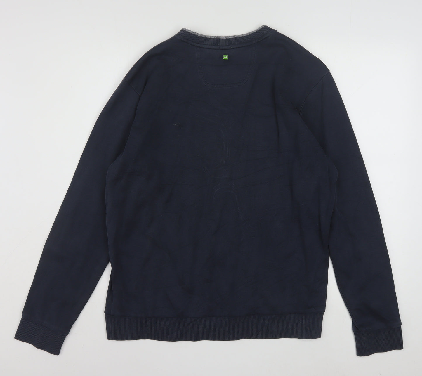 Hugo Boss Men's Blue Slim Fit Logo Sweatshirt XL