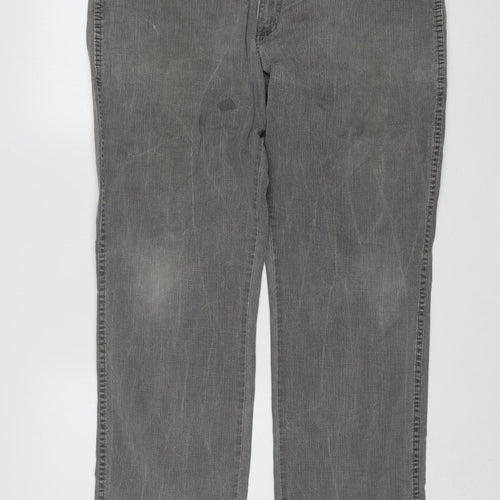 Wrangler Men's Grey Texas Stretch Straight Jeans W40 L32