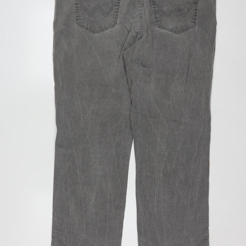 Wrangler Men's Grey Texas Stretch Straight Jeans W40 L32