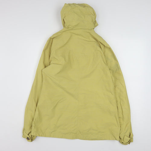 The North Face Womens Yellow Waterproof Hooded Rain Coat M