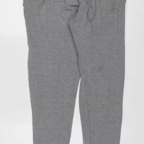 Nike Men's Grey Jogger Trousers M Regular Fit Cotton Blend