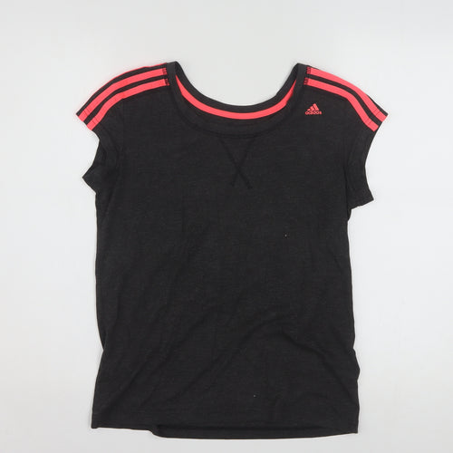 Adidas Women's Black Climalite Sport Essentials Short Sleeve T-Shirt S