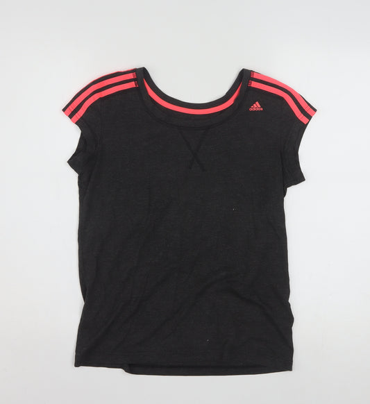 Adidas Women's Black Climalite Sport Essentials Short Sleeve T-Shirt S