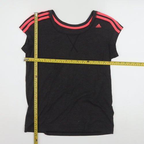 Adidas Women's Black Climalite Sport Essentials Short Sleeve T-Shirt S