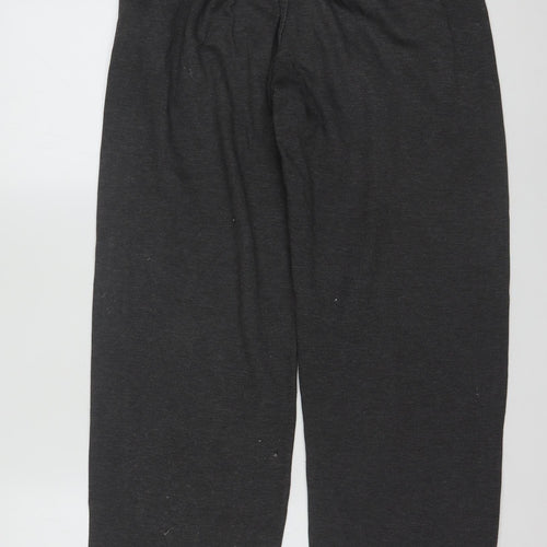 Adidas Men's Grey M Sweatpants Regular Fit Activewear Trousers