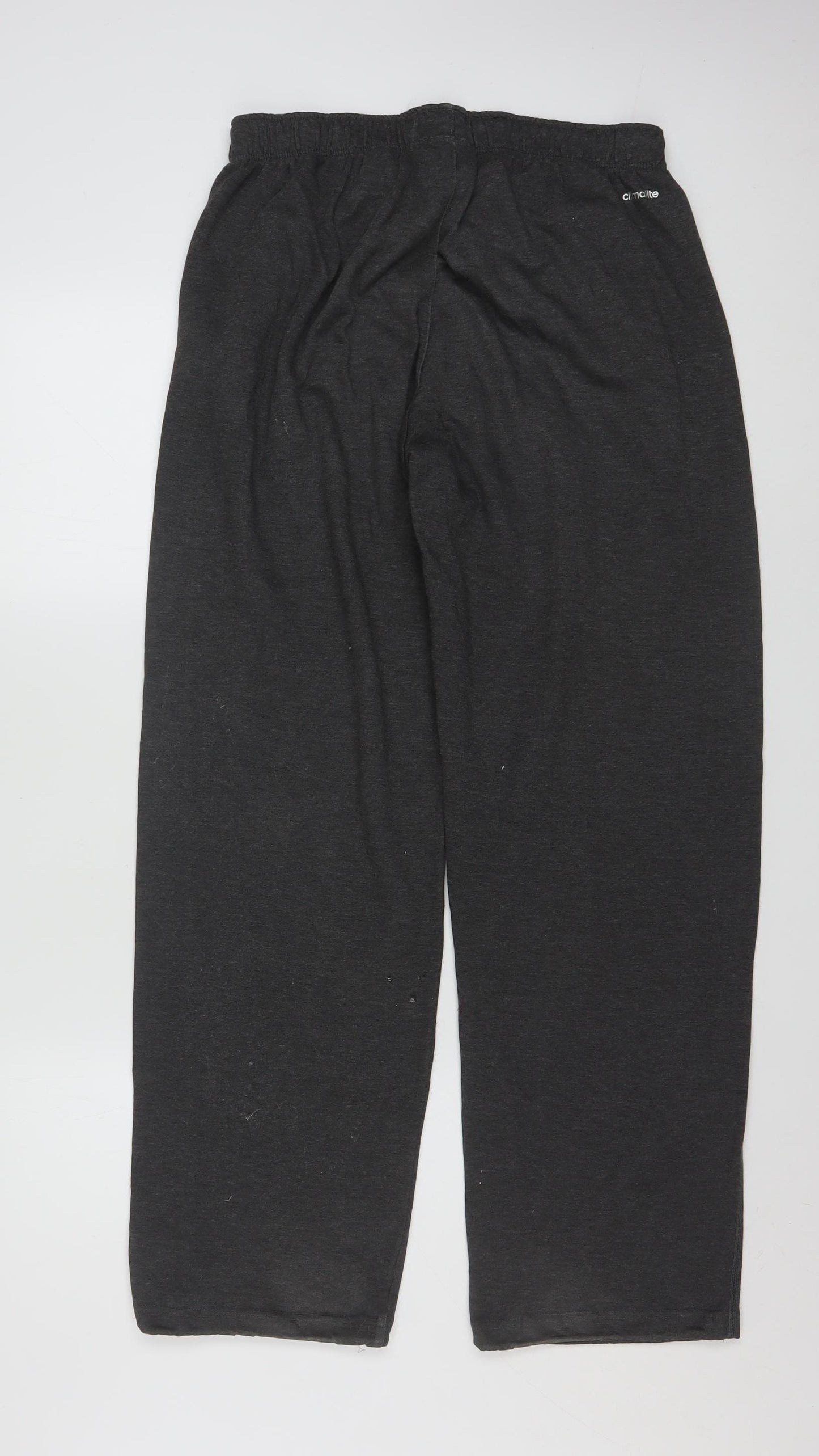 Adidas Men's Grey M Sweatpants Regular Fit Activewear Trousers