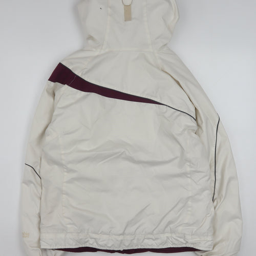 Columbia Women's Cream Hooded Puffer Jacket L Waterproof Winter Coat