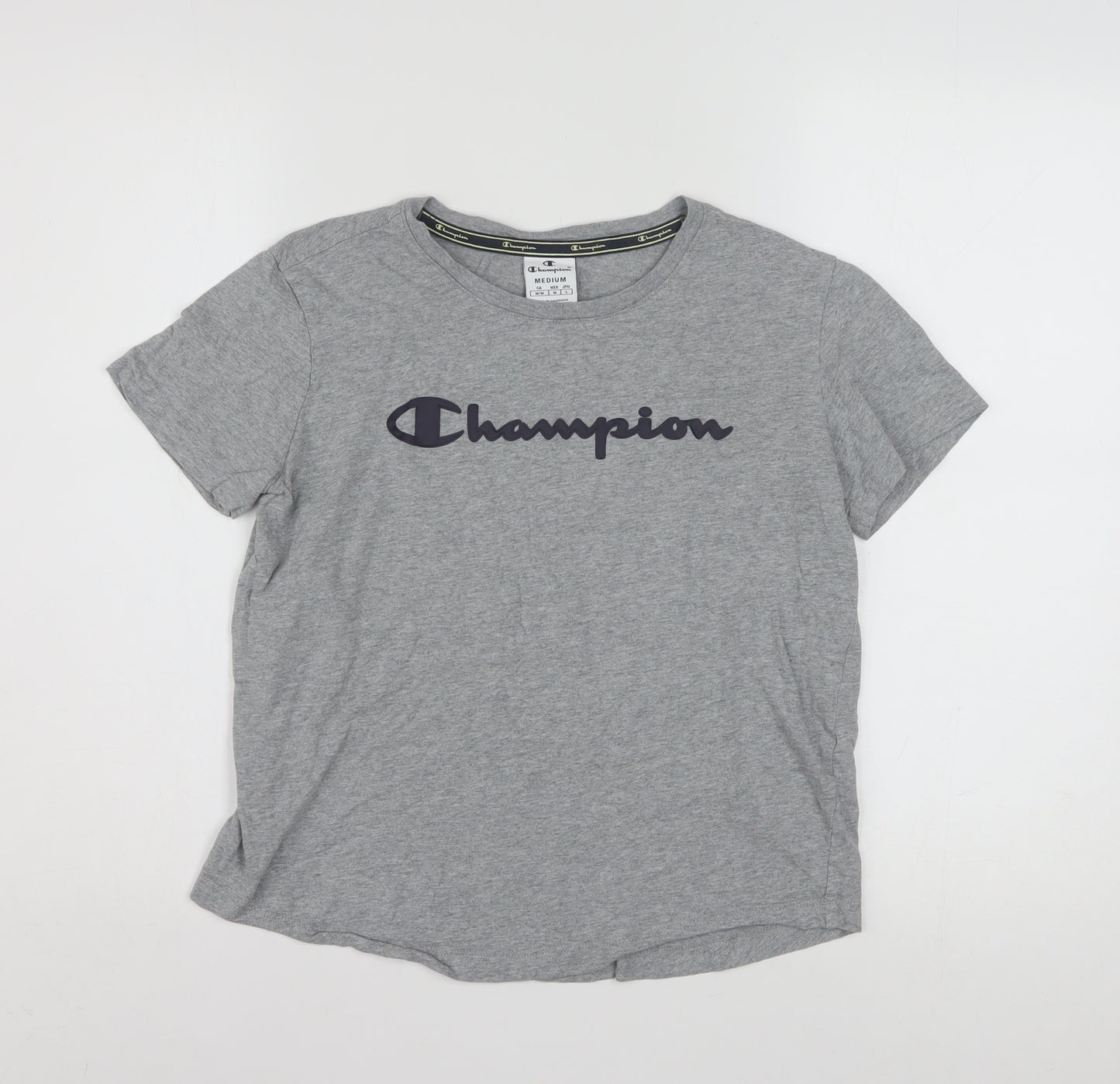 Champion Womens Grey Medium Basic Cotton T-Shirt