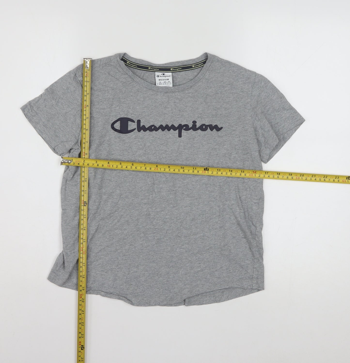 Champion Womens Grey Medium Basic Cotton T-Shirt
