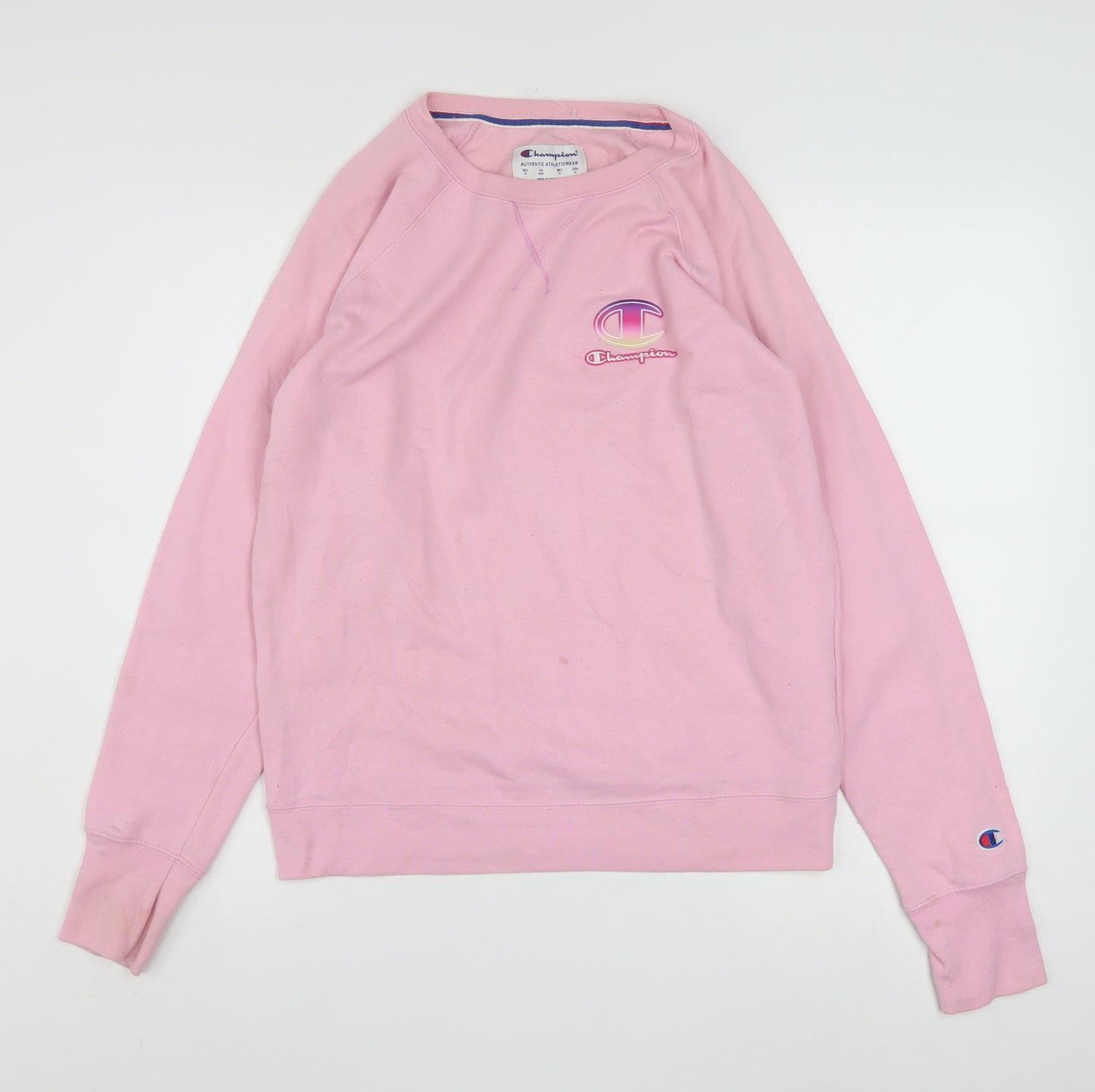 Champion Women's Pink Crew Neck Pullover Sweatshirt Size M