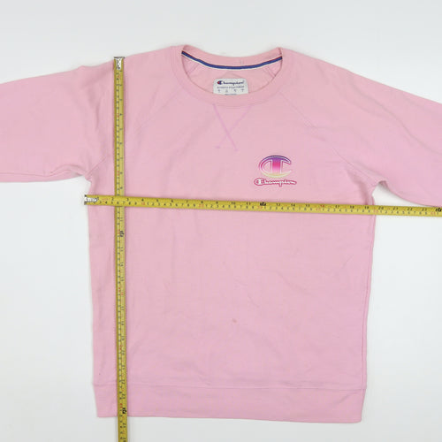 Champion Women's Pink Crew Neck Pullover Sweatshirt Size M