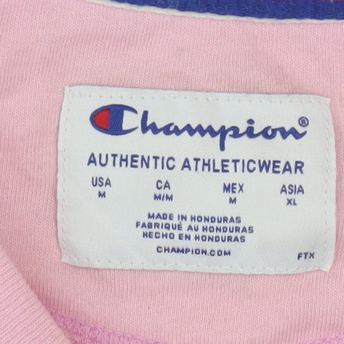 Champion Women's Pink Crew Neck Pullover Sweatshirt Size M