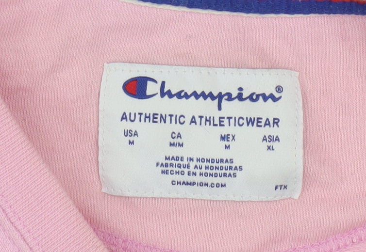 Champion Women's Pink Crew Neck Pullover Sweatshirt Size M