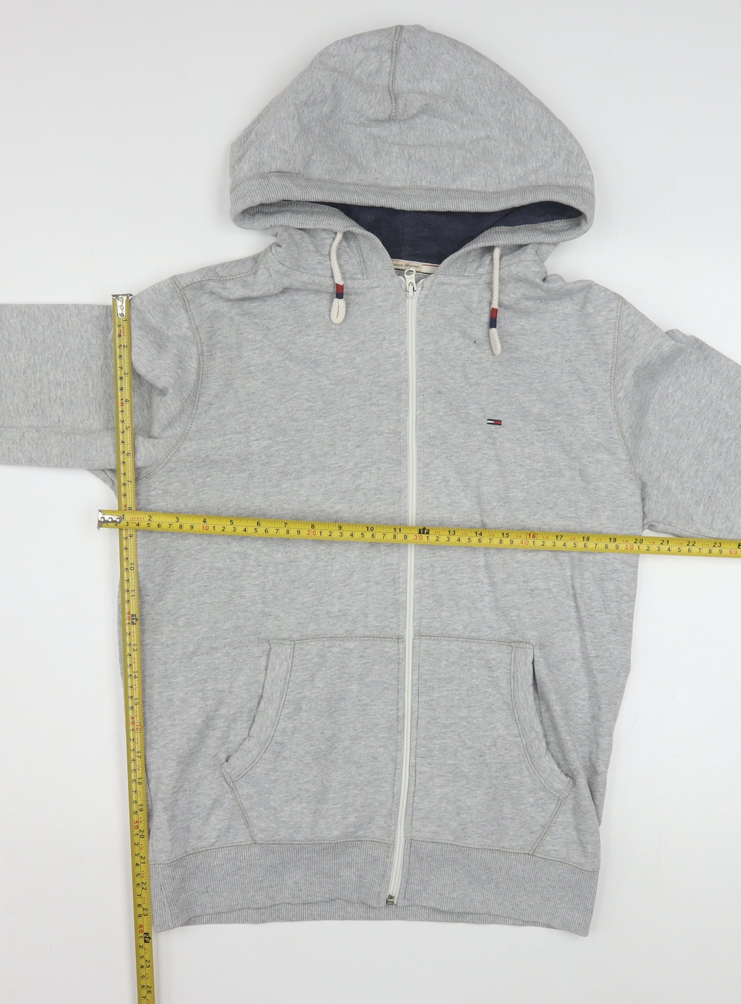 Hilfiger Denim Men's Grey Full Zip Hoodie Size S