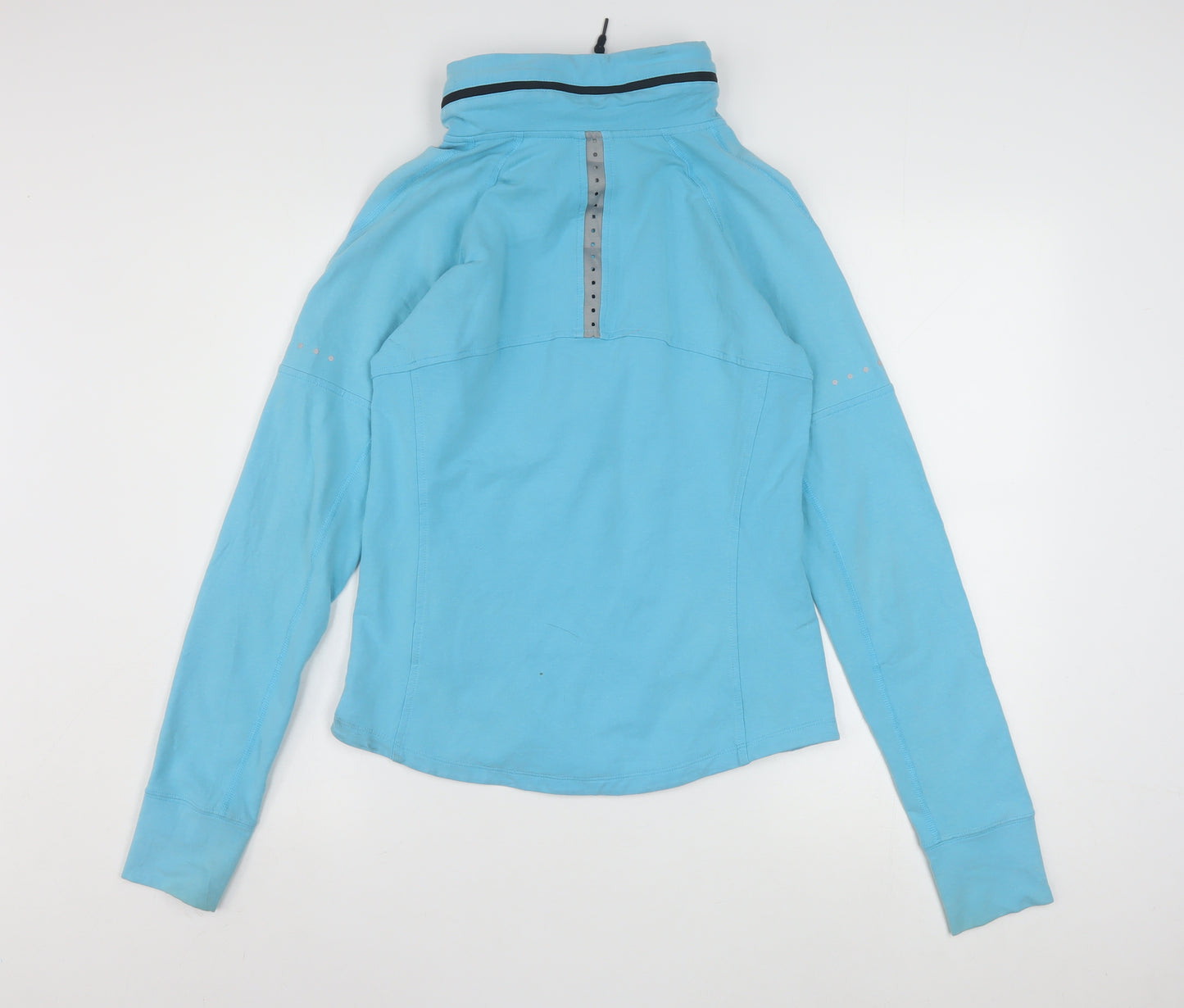 Nike Women's Blue Track Jacket Size 12 Full Zip Athletic Fit