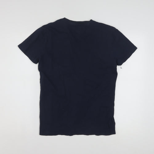 Tommy Jeans Men's Navy XS Regular Fit Graphic Cotton T-Shirt