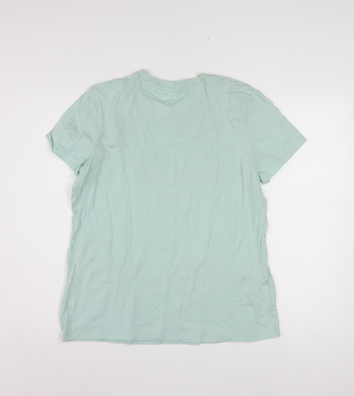 Adidas Womens Green XL Basic Cotton Short Sleeve T-Shirt