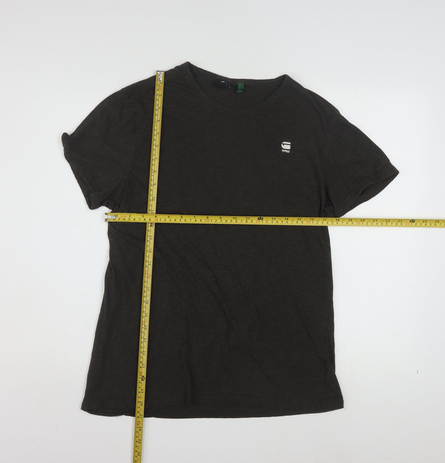 G-Star Raw Mens Black XL Crew Neck Cotton Blend T-Shirt