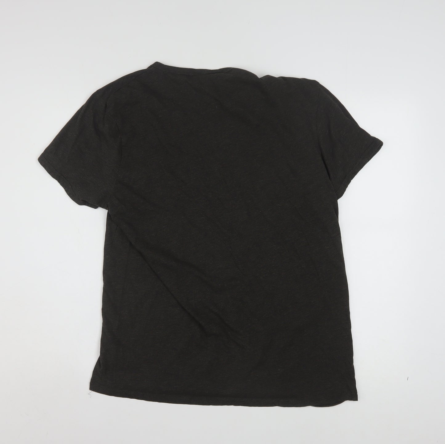 G-Star Raw Mens Black XL Crew Neck Cotton Blend T-Shirt
