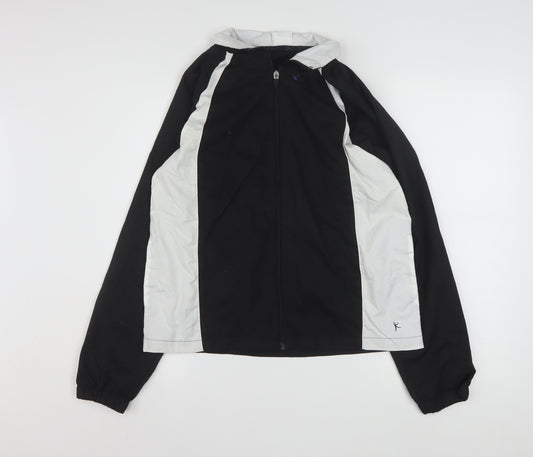 Danskin Now Womens Black M Lightweight Windbreaker Jacket