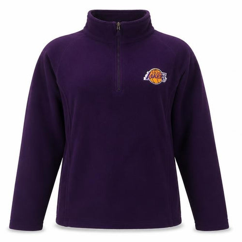 Champion Women's Purple 1/4 Zip Fleece Sweatshirt - M