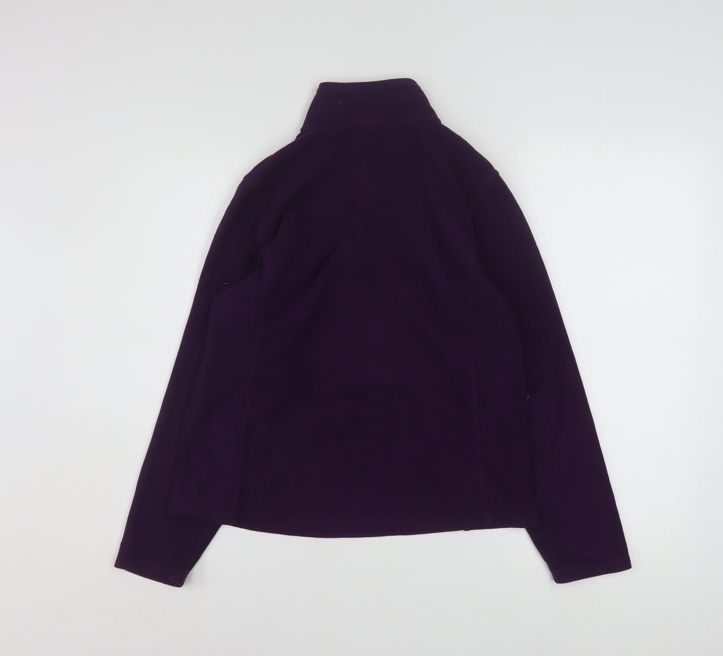 Champion Women's Purple 1/4 Zip Fleece Sweatshirt - M