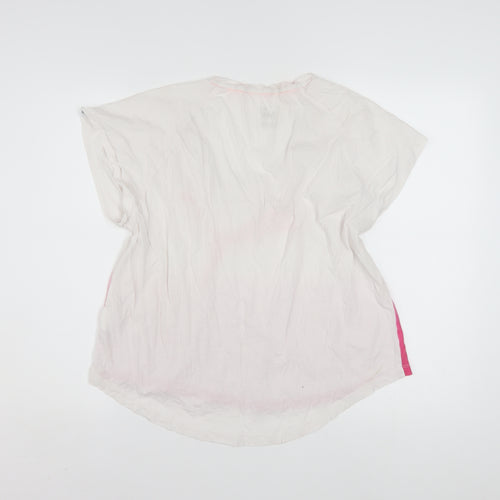 Puma Women’s Pink Gradient Cotton T-Shirt Size 14 Short Sleeve