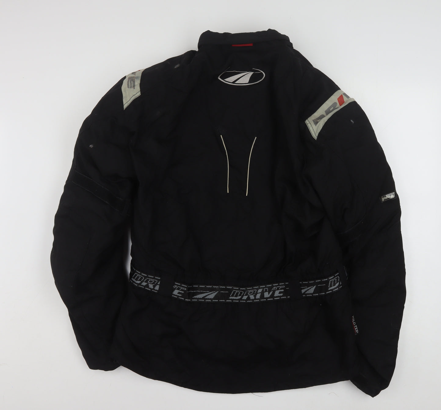 Polo Men’s Black XL Motorcycle Jacket Belted Reflective Water Resistant