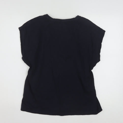 Tommy Hilfiger Men's Blue Cotton Crew Neck T-Shirt L