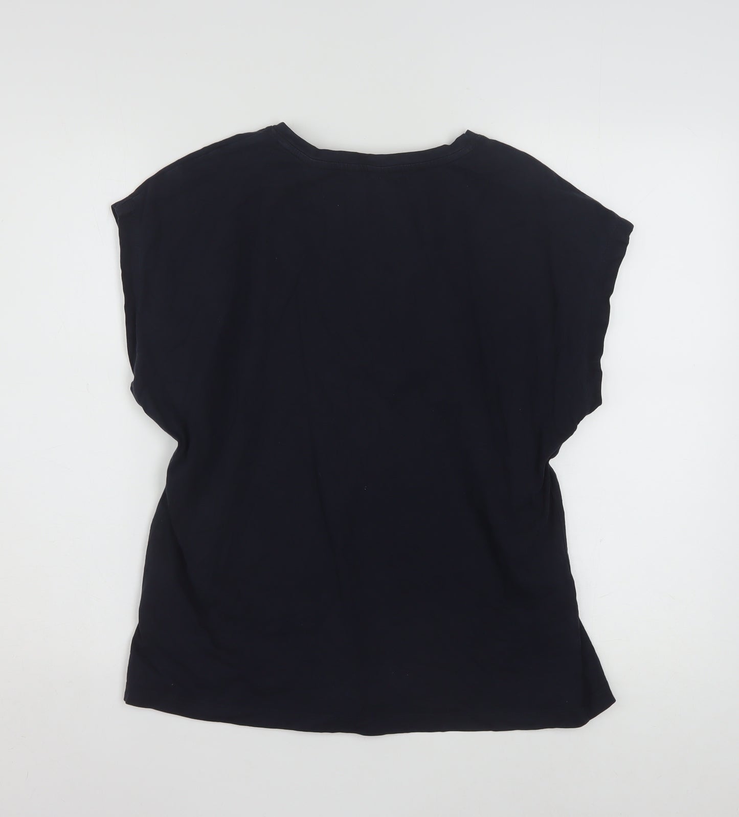 Tommy Hilfiger Men's Blue Cotton Crew Neck T-Shirt L