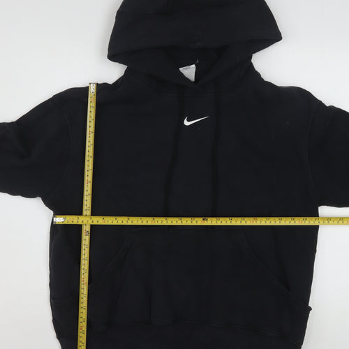 Nike Mens Black Small Pullover Hoodie Cotton Blend Sportswear