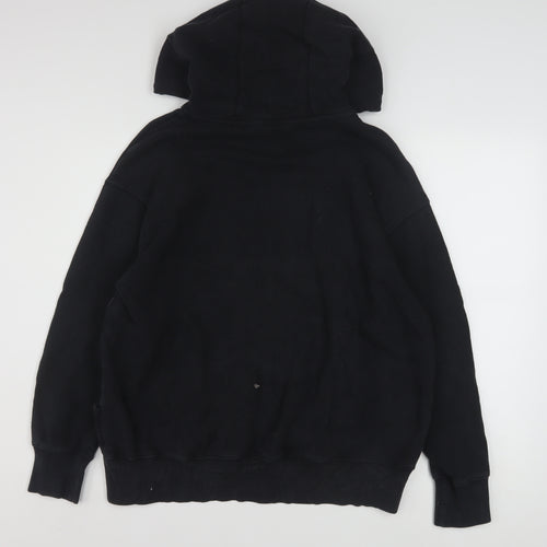 Nike Mens Black Small Pullover Hoodie Cotton Blend Sportswear