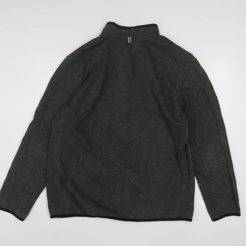 Reebok Men's Grey XL 1/4 Zip Pullover Fleece Sweatshirt