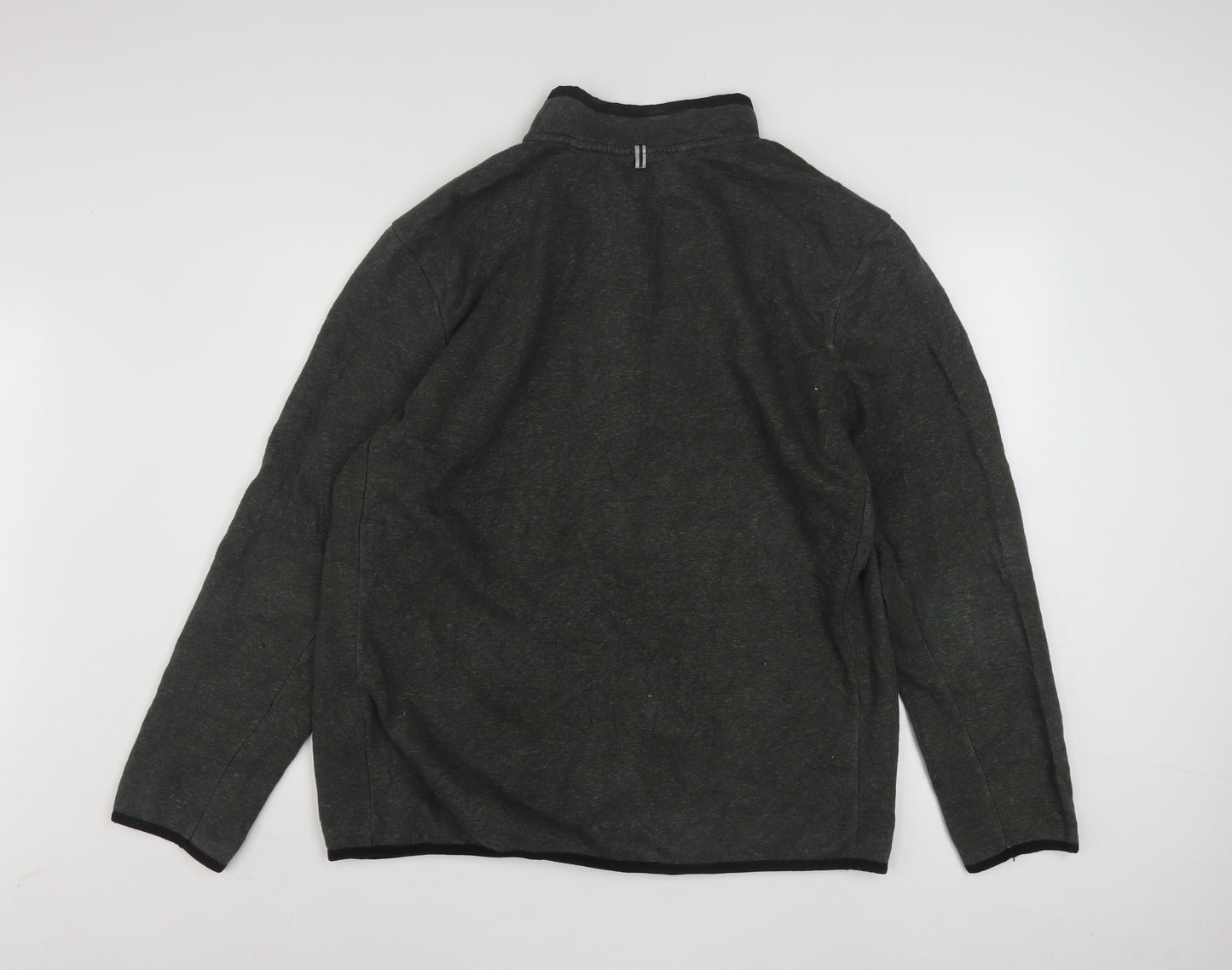 Reebok Men's Grey XL 1/4 Zip Pullover Fleece Sweatshirt