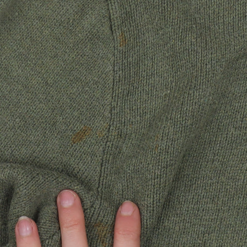 Polo Ralph Lauren Men's Green 2XL 1/2 Zip Cotton Jumper