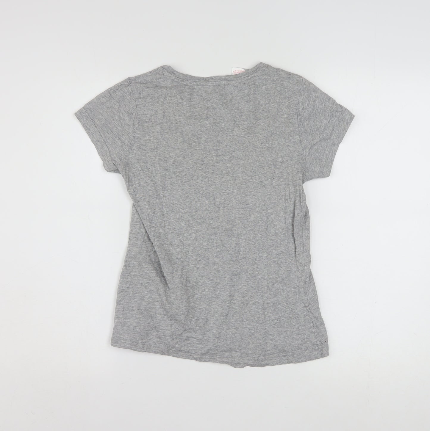 Adidas Women's Grey Basic Crew Neck Cotton T-Shirt Size L