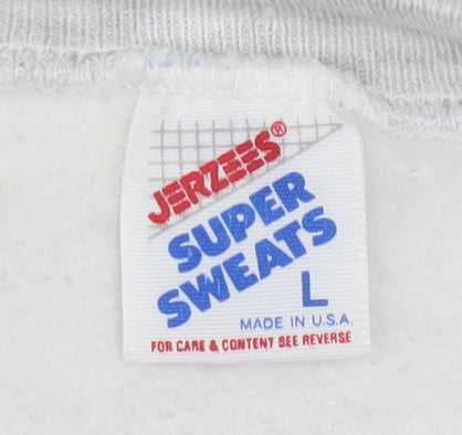Jerzees Womens Grey USD Nursing Graphic Pullover Sweatshirt L