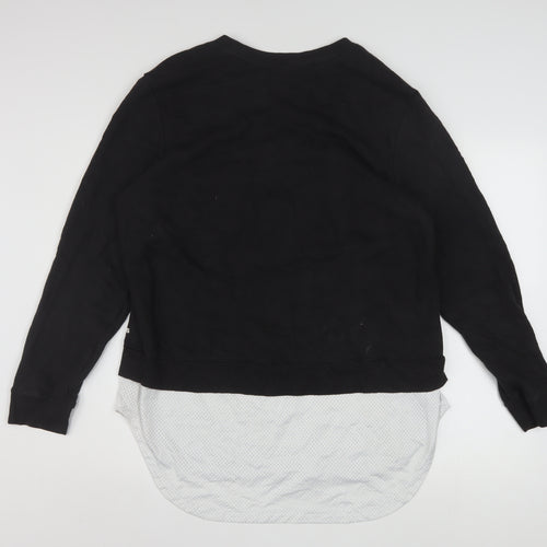 Adidas Women Black XL Sweatshirt Pullover Long Sleeve Crew Neck Casual