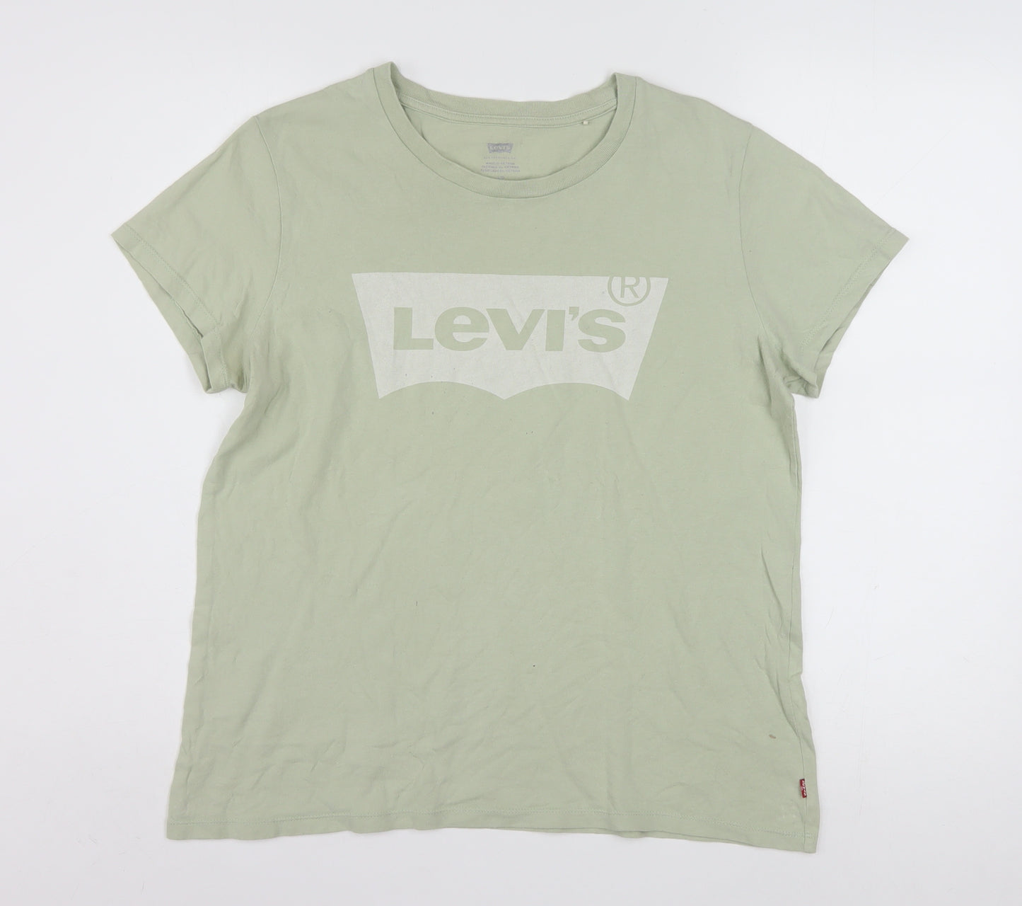Levi's Men's Green Logo Graphic Cotton T-Shirt Size L