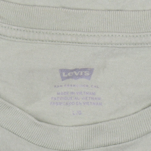 Levi's Men's Green Logo Graphic Cotton T-Shirt Size L