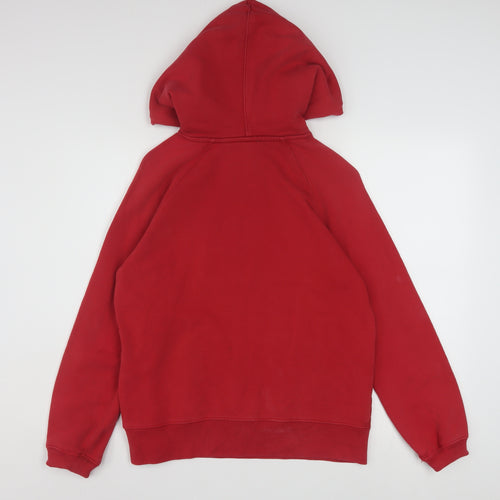 Levi's Womens Red XS Pullover Hoodie with Logo Print