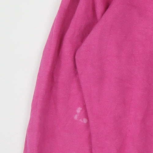 The North Face Womens Pink Pullover Hoodie Size L Cotton Blend