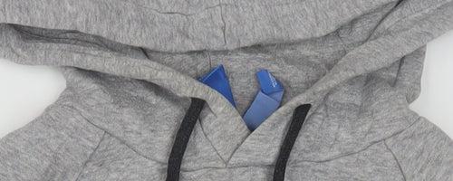 Adidas Mens Grey Pullover Hoodie M Graphic Logo Sportswear