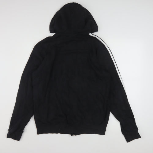 Adidas Men Black Full Zip Hoodie Size M Sportswear Jacket