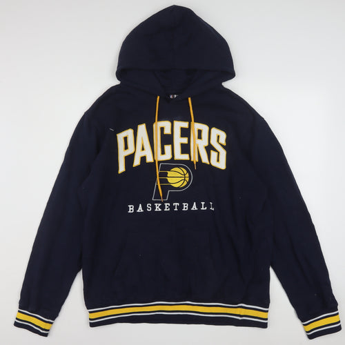 NBA Pacers Men’s Blue Pullover Hoodie Large Fleece Sportswear
