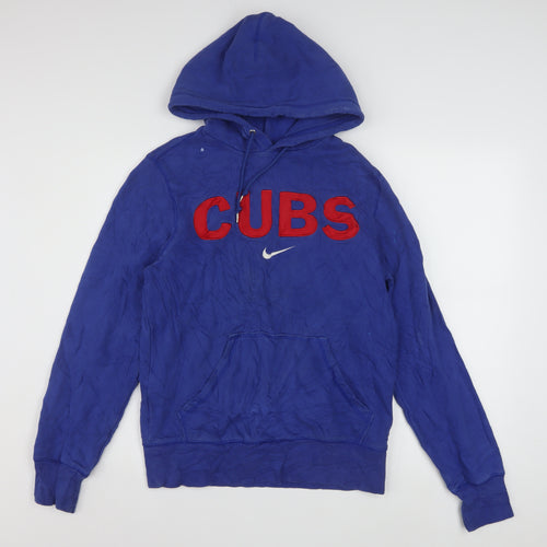 Nike Men's Blue Cubs Pullover Hoodie Small Sports Fleece