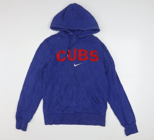 Nike Men's Blue Cubs Pullover Hoodie Small Sports Fleece