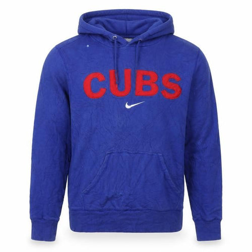 Nike Men's Blue Cubs Pullover Hoodie Small Sports Fleece