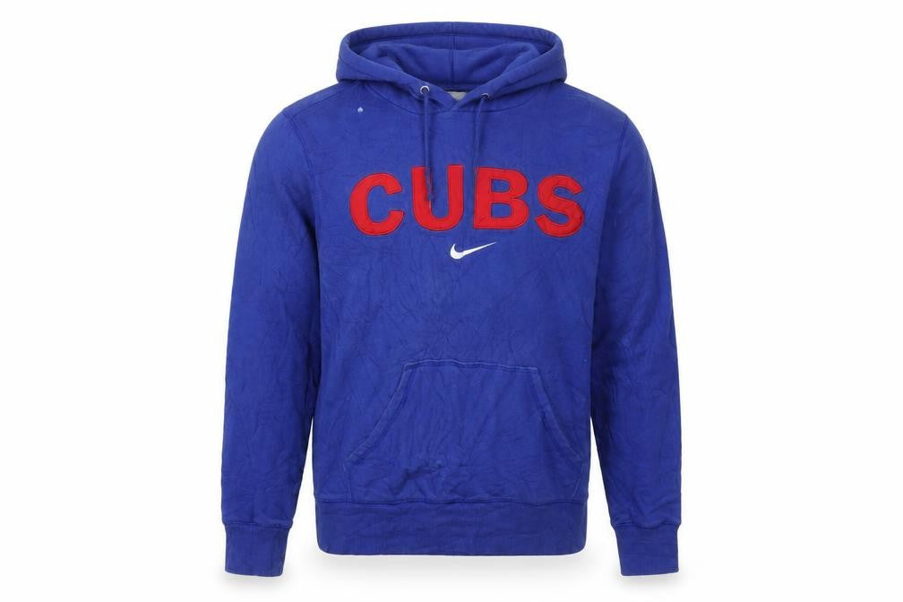 Nike Men's Blue Cubs Pullover Hoodie Small Sports Fleece